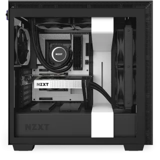 NZXT H710 Matte White ATX Mid-Tower Case (2x120mm Fan Non